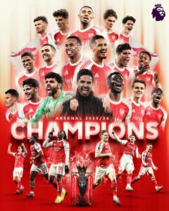 Arsenal Crowned Premier League Champions After Historic 22 Year Wait